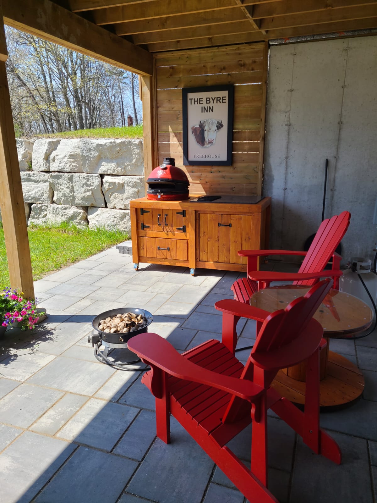 Backyard patio